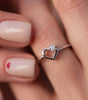 Ring Heartbeat  in gold and silver - Pearce