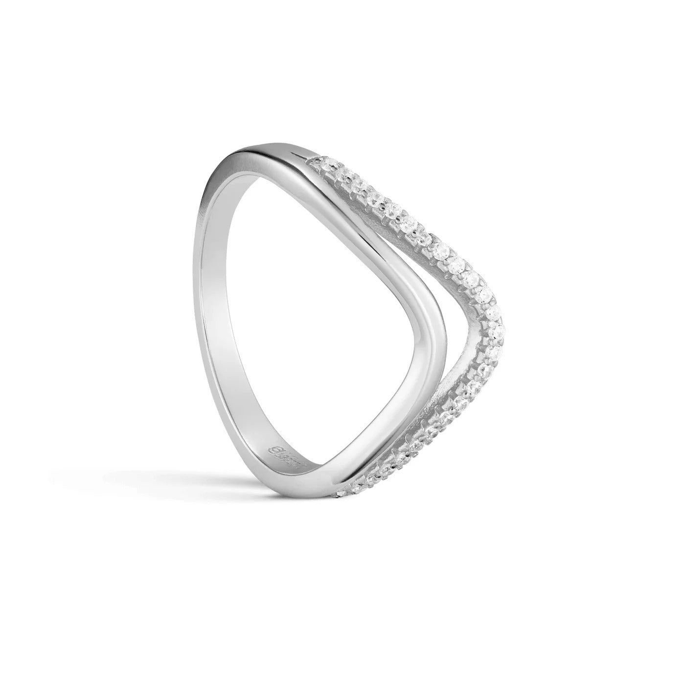 Ring Classic V-shape  in gold and silver - Emerson