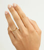 Ring Classic V-shape  in gold and silver - Emerson