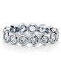 Sterling silver ring with sparkling stones - Noctina