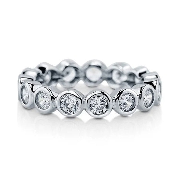 Sterling silver ring with sparkling stones - Noctina