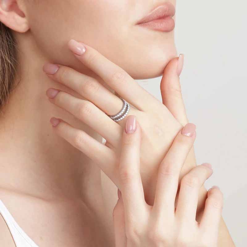 Ring Opulent in gold and silver - Bethany
