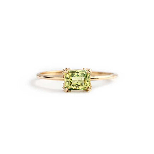 Ring Verde Vignette  in gold - Alisha