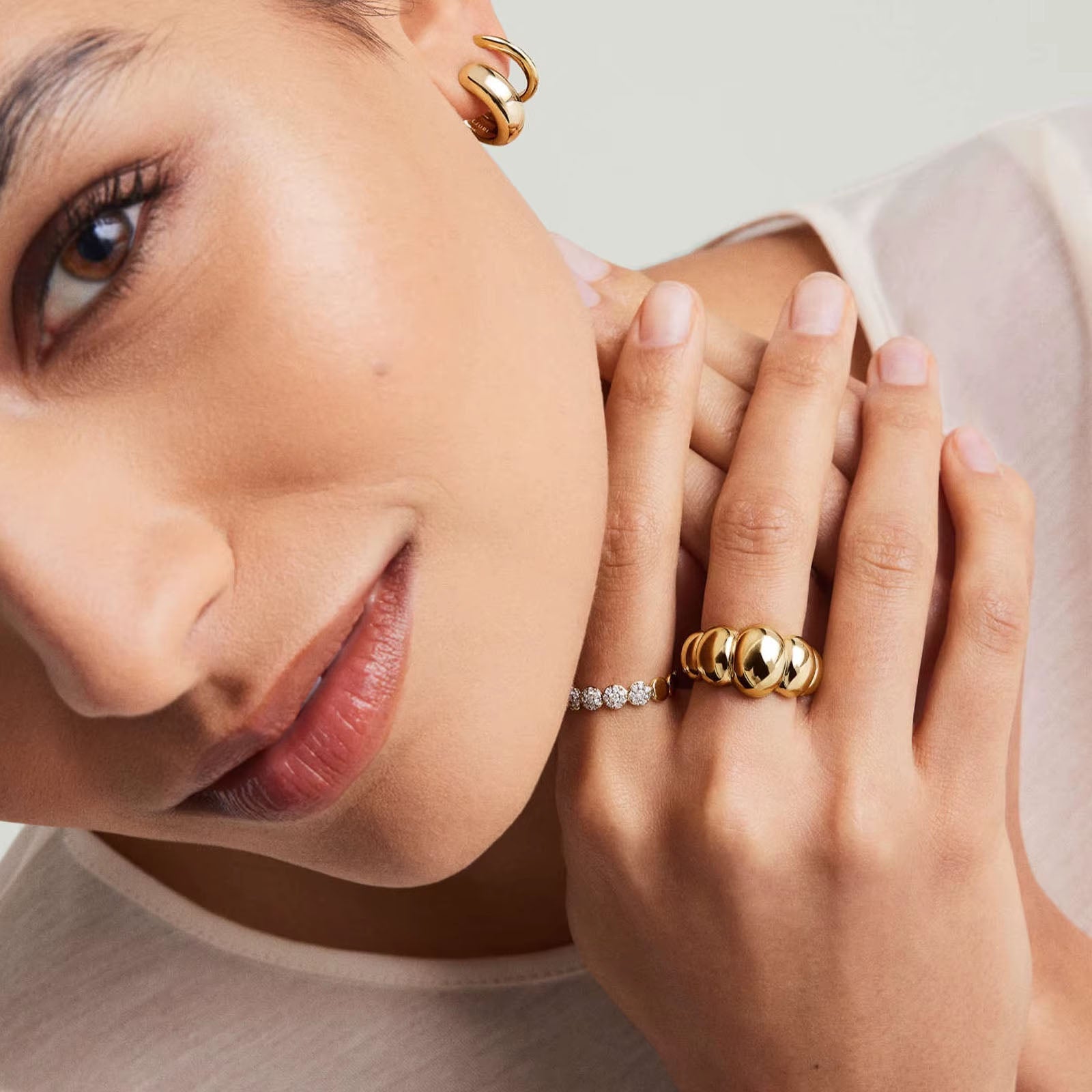 Ring Wave Crest in gold and silver - Miah