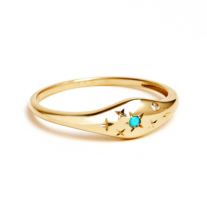 Ring Zodiac in gold - Yaretzi