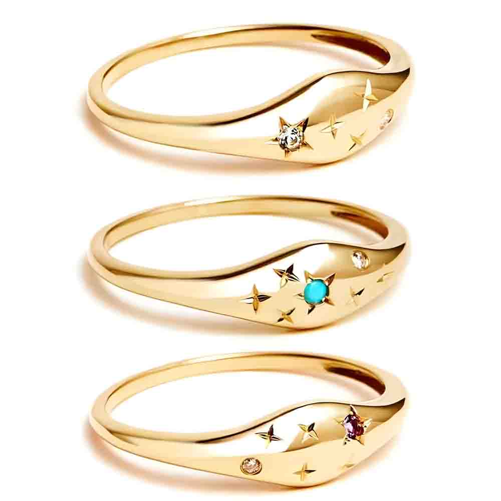 Ring Zodiac in gold - Yaretzi