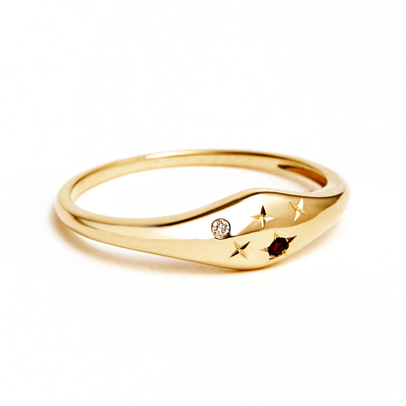 Ring Zodiac in gold - Yaretzi