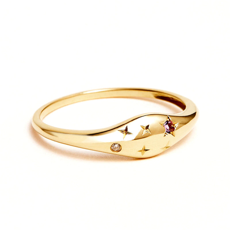 Ring Zodiac in gold - Yaretzi