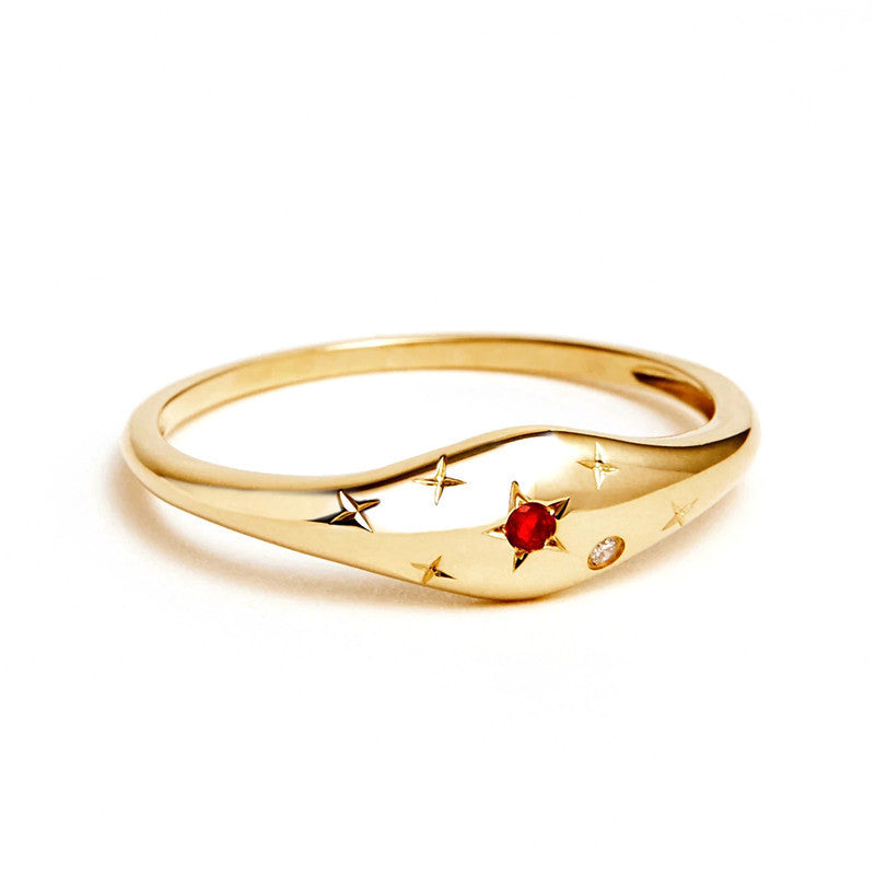 Ring Zodiac in gold - Yaretzi
