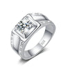 S925 Sterling Silver Vintage 1-Carat Moissanite Men's Ring - Kilyan