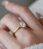 Sterling silver ring with brilliant oval stone - Pure elegance for women - Larrieta
