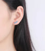 Silver Starlight Sparkle Moissanite Stud Earrings - Rolline