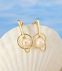Earrings Solo Pearl in gold - Hollie
