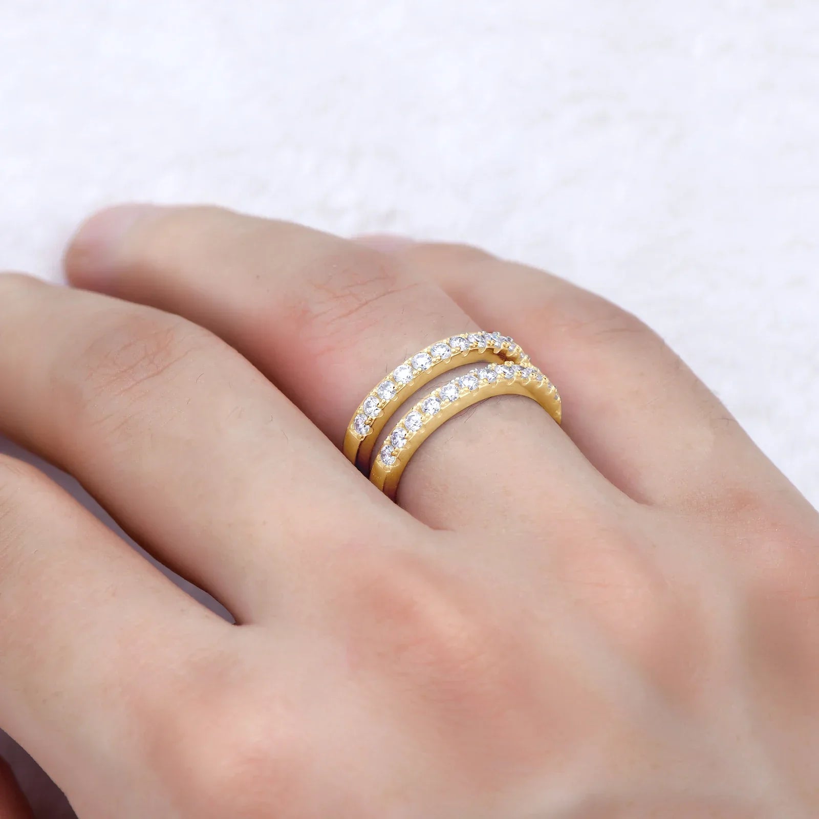 Ring Opulent in gold and silver - Bethany