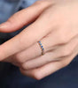 Colorful rainbow cubic zirconia promise rings for women - Jata