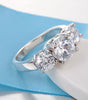 Sterling silver ring with sparkling crystals - Timeless elegance - Valente
